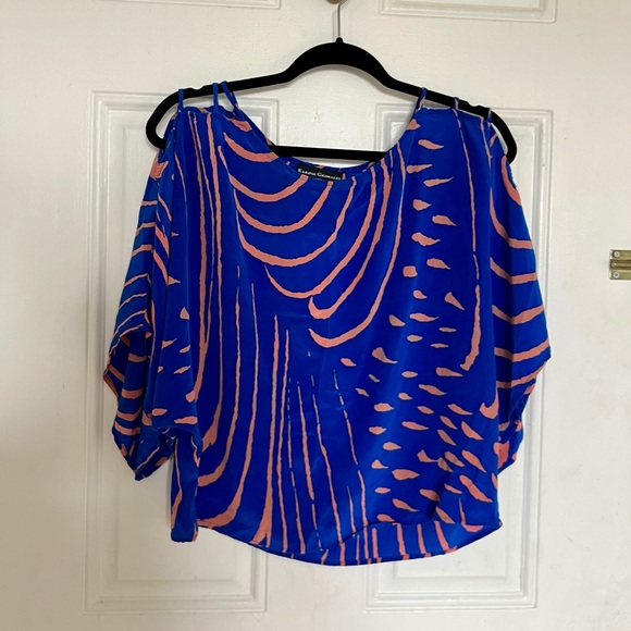 Karina Grimaldi Tops - Karina Grimaldi | Printed Silk Blouse